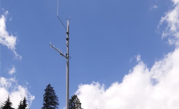 La nuova stazione meteorologica installata a Platt in Passiria, una delle circa 90 stazioni meteorologiche attive in Alto Adige (Foto: Agenzia per la Protezione Civile/Ufficio meteorologia e prevenzione valanghe)
